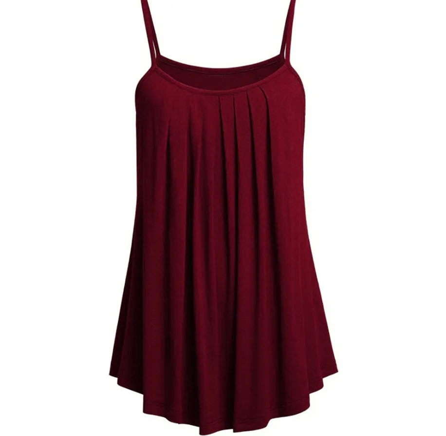 Camisole pleated skirt