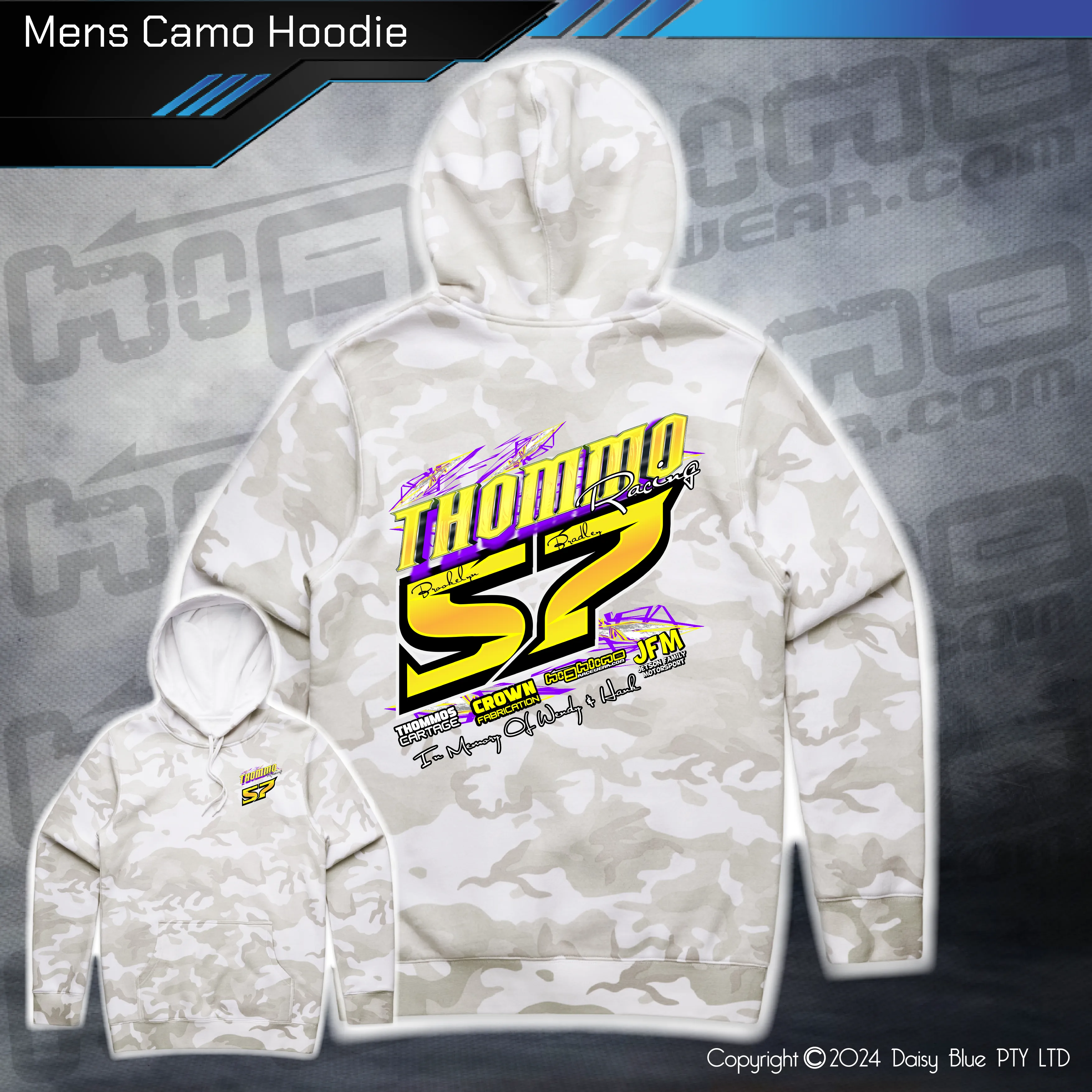 Camo Hoodie - Thommo Racing