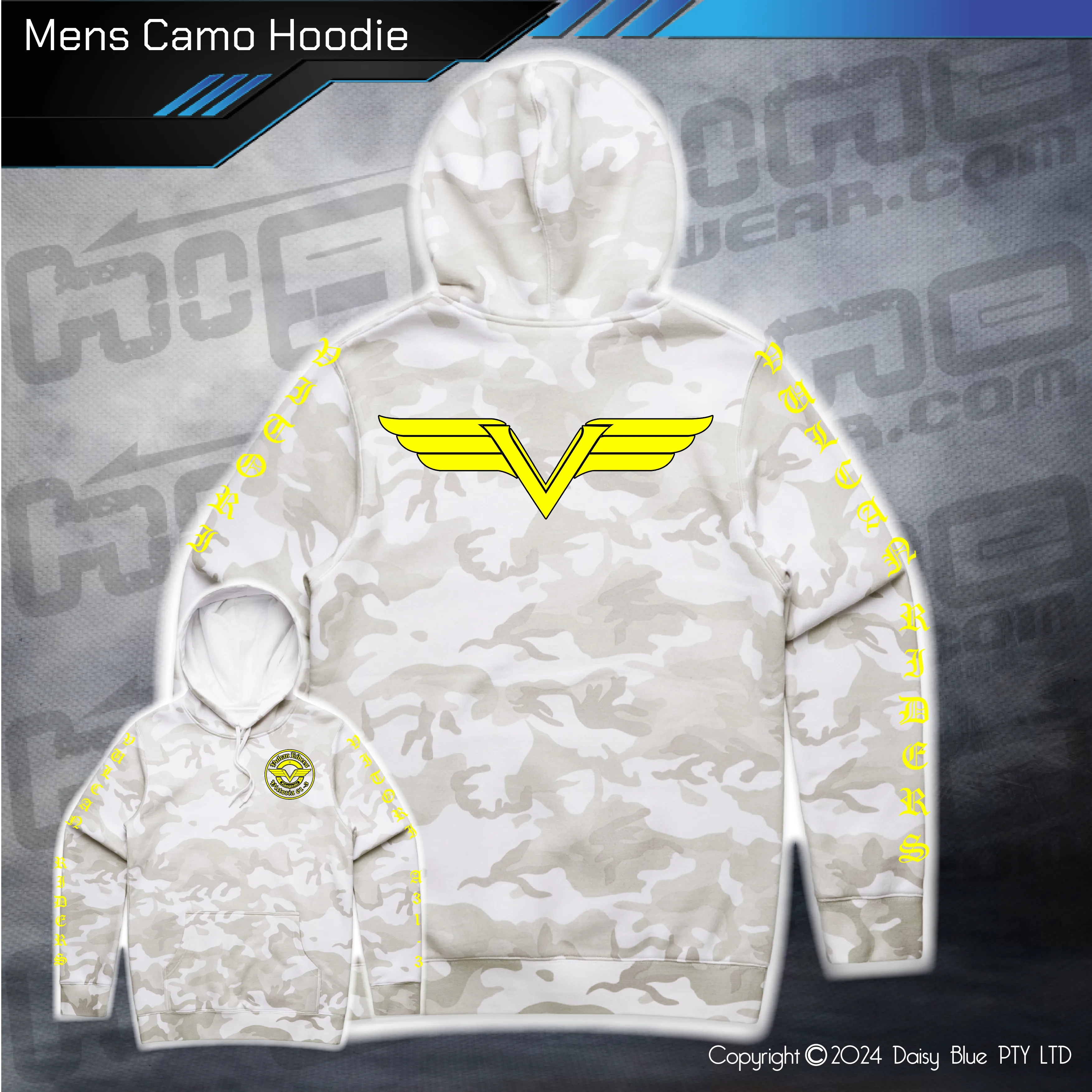 Camo Hoodie - Vulcan Riders Victoria