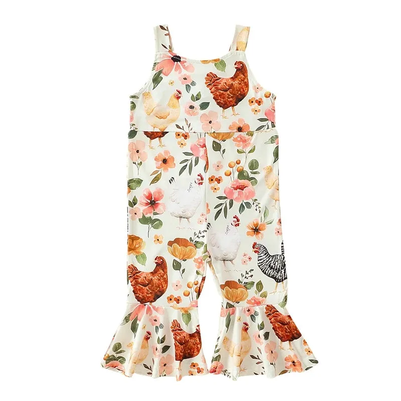 CHICKENS Bellbottom Jumpsuit