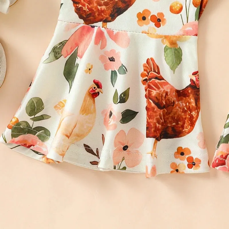 CHICKENS Bellbottom Jumpsuit