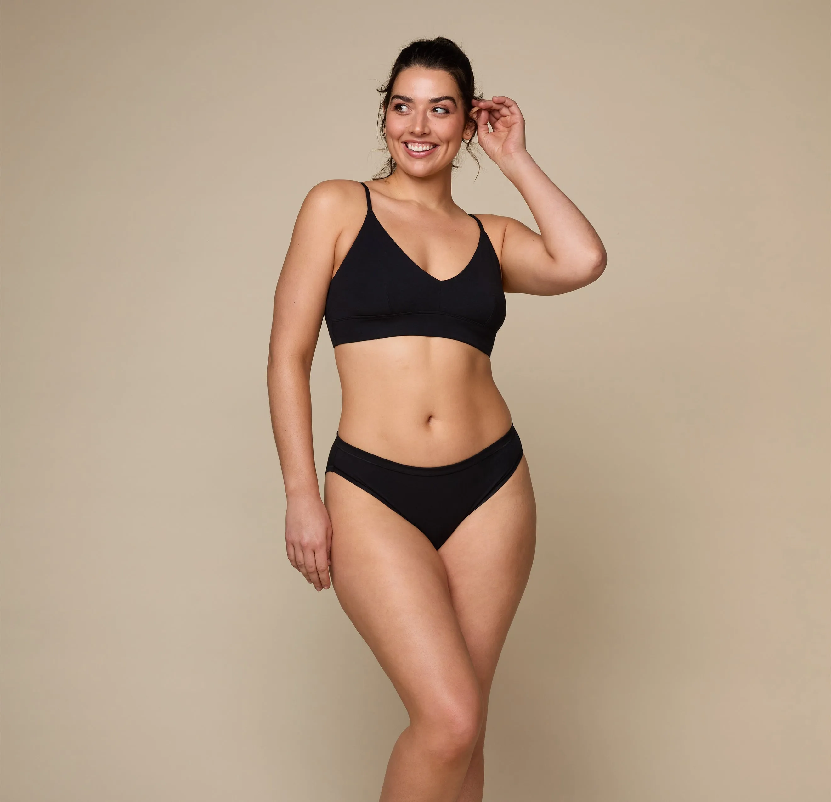 Cloud Cotton Bikini - Black