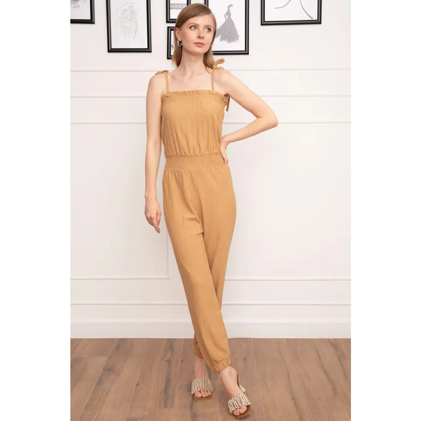 Coffee Comfortable Jumpsuit