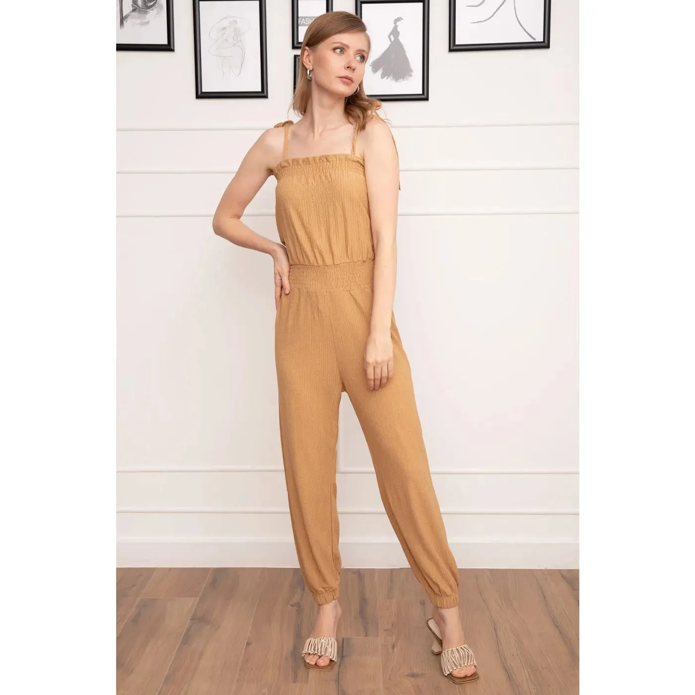 Coffee Comfortable Jumpsuit