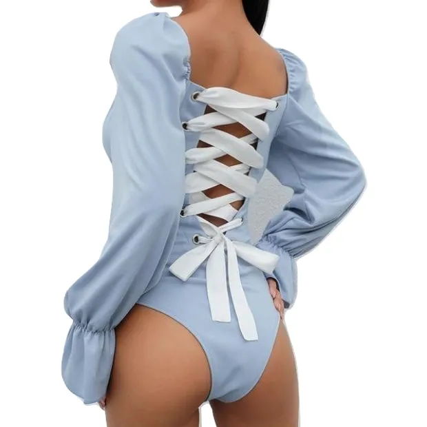 Corset Back Bodysuit (3 Colors)