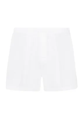 Cotton Sporty Cotton Knit Boxer With Button Fly | White 73505-101