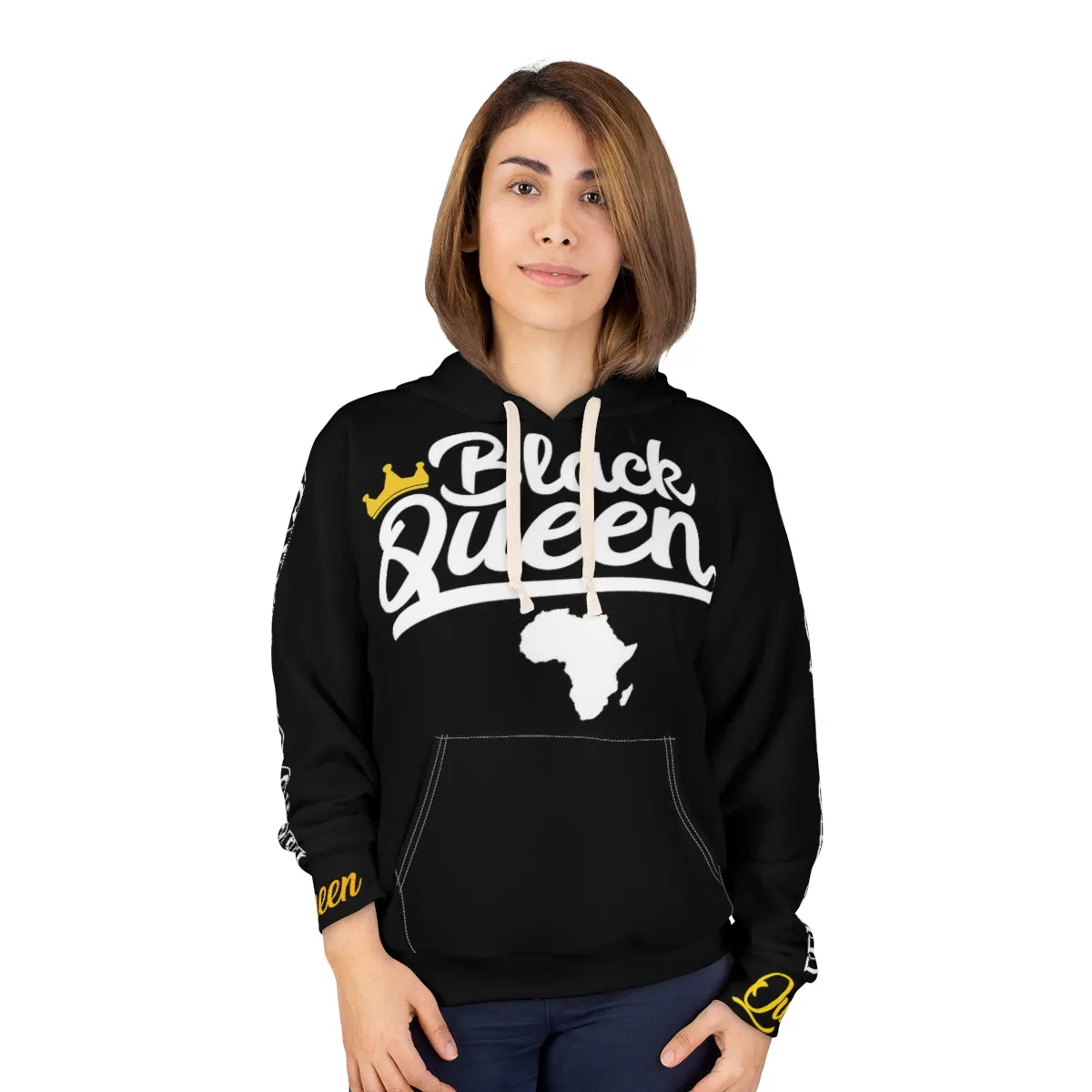 Crowgodshi Crowned Black Queen Pullover Hoodie