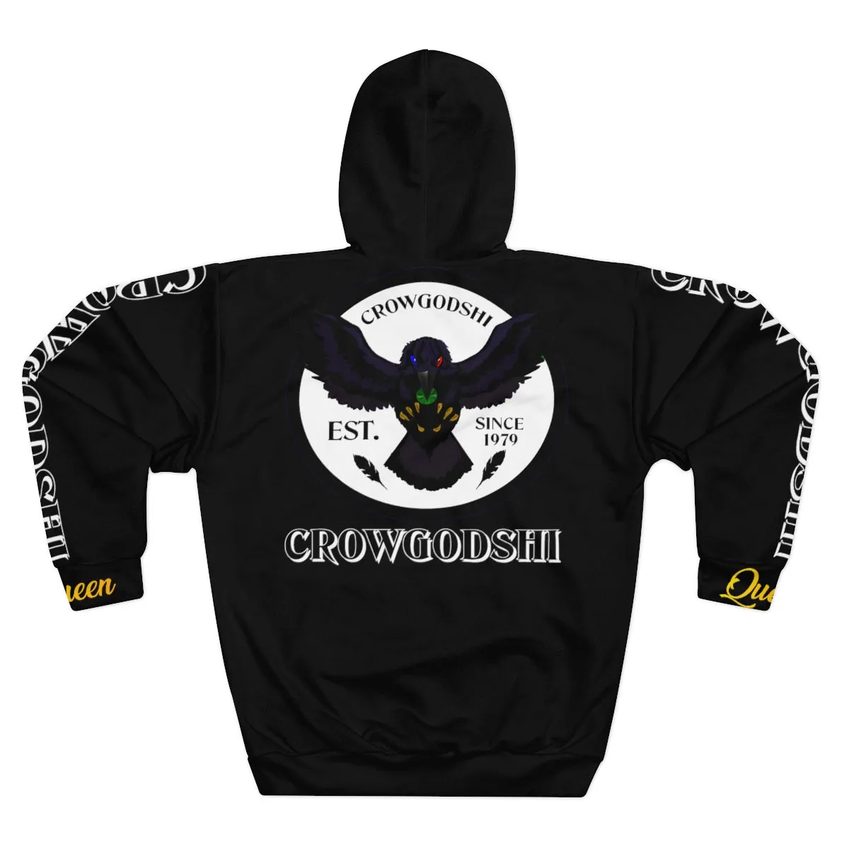 Crowgodshi Crowned Black Queen Pullover Hoodie