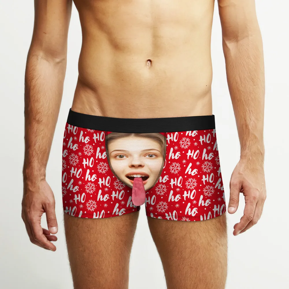 Custom Face Underwear Personalised Magnetic Tongue Underwear Christmas Gifts for Couple