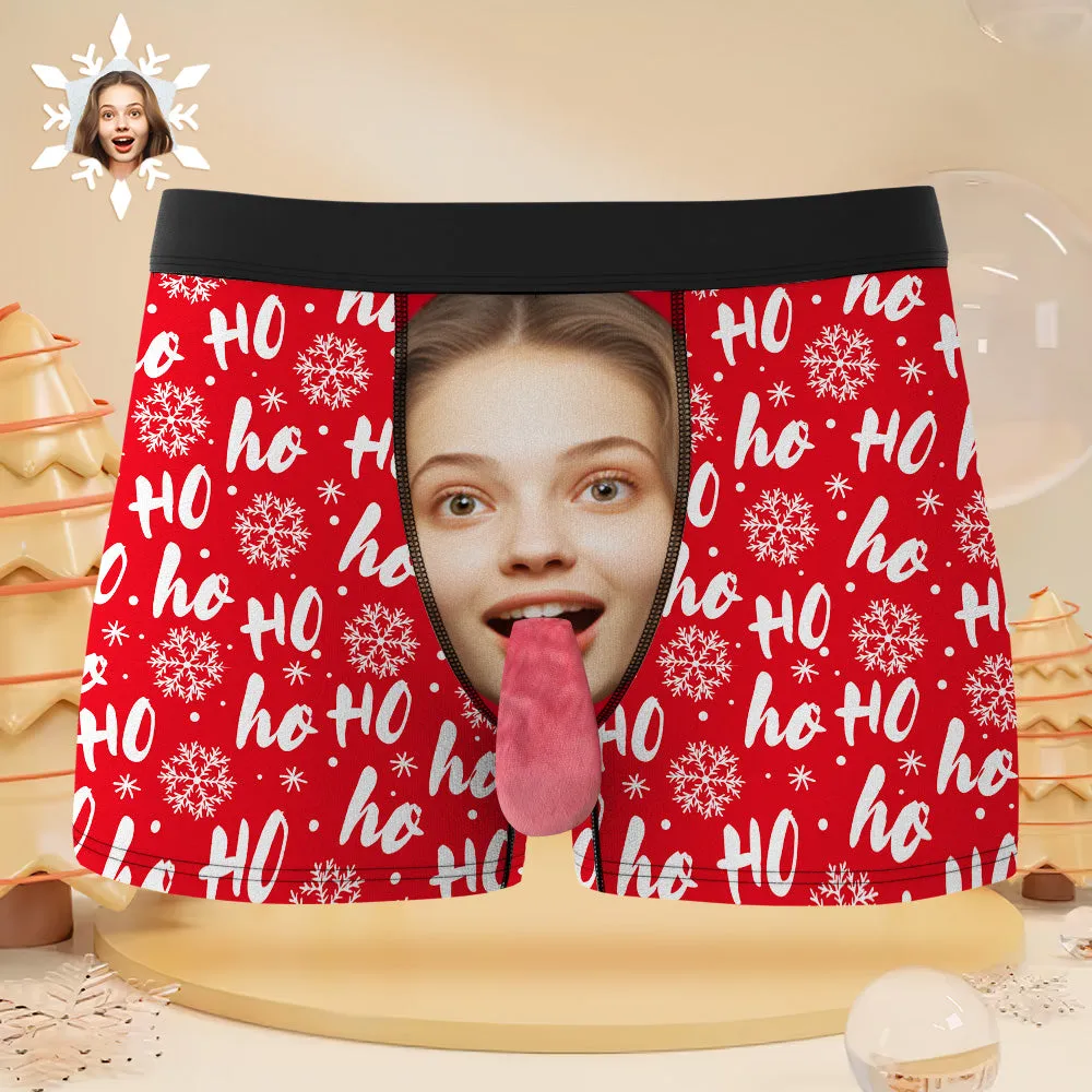 Custom Face Underwear Personalised Magnetic Tongue Underwear Christmas Gifts for Couple