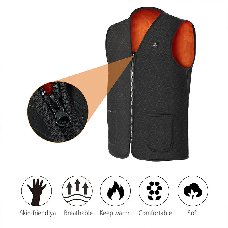 Diamond Stitch Heated Vest