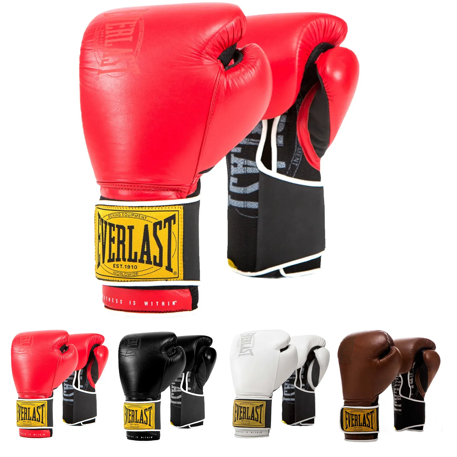 Everlast 1910 Classic Training Leather Boxing Gloves