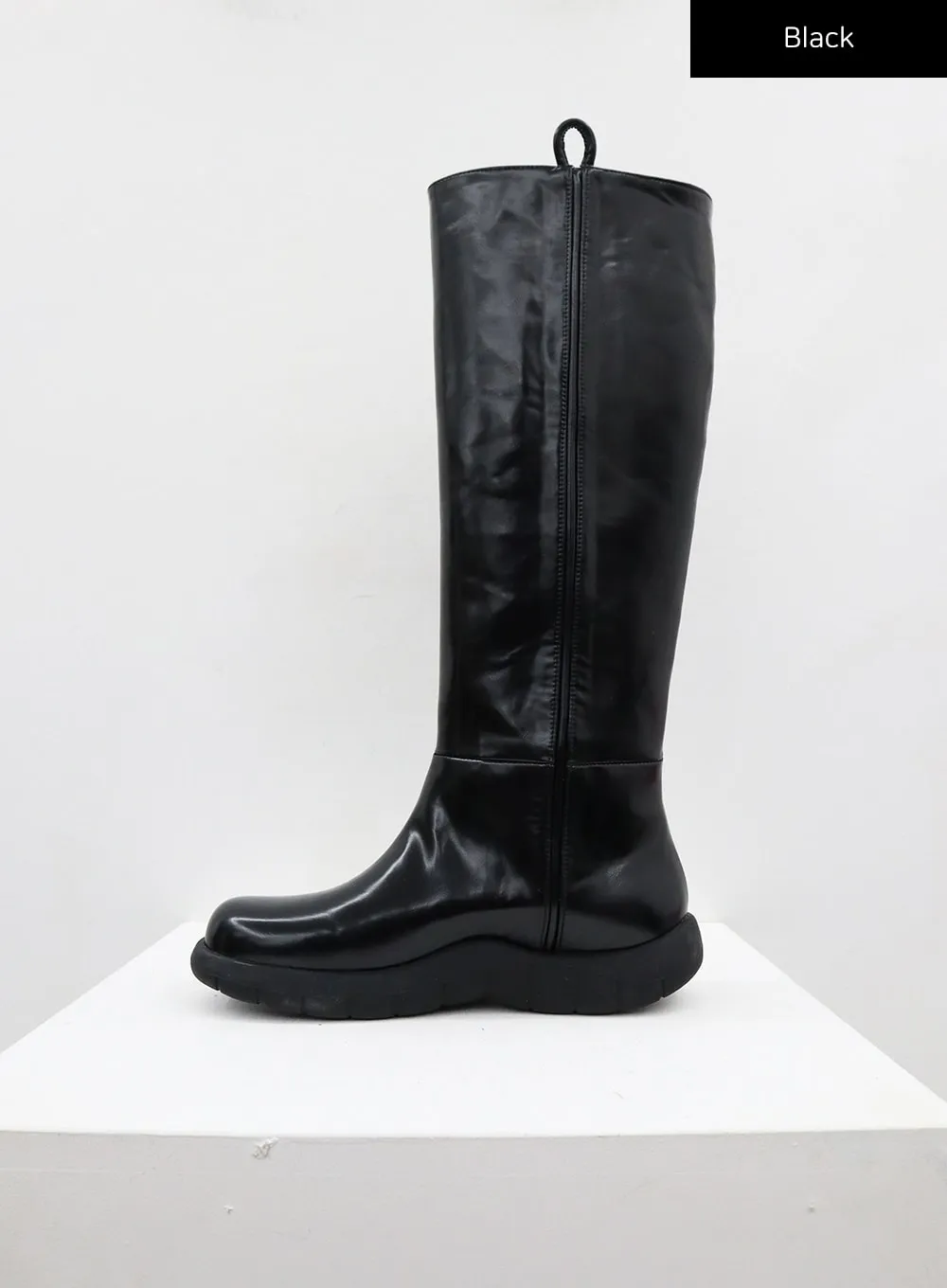 Faux Leather Knee High Boots CD12