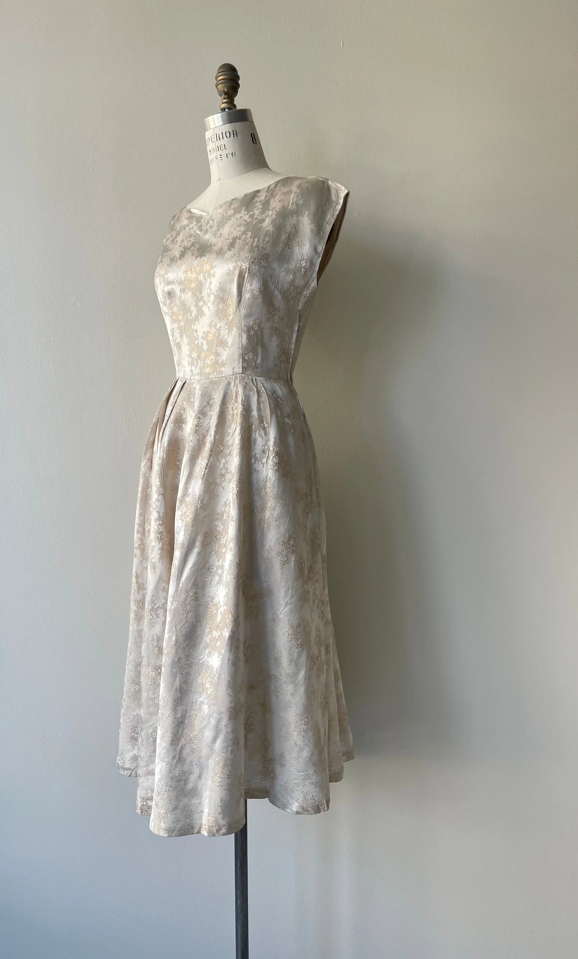 Glassine Brocade Dress | 1960s