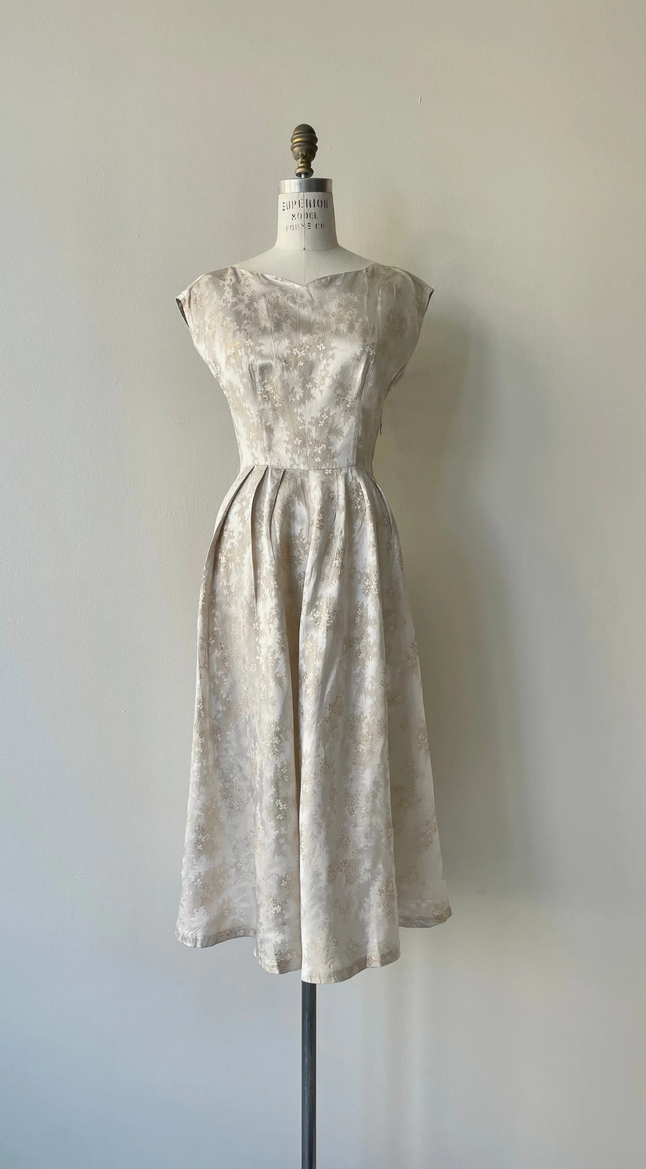 Glassine Brocade Dress | 1960s