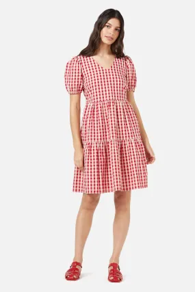 Greta Check Smock Dress