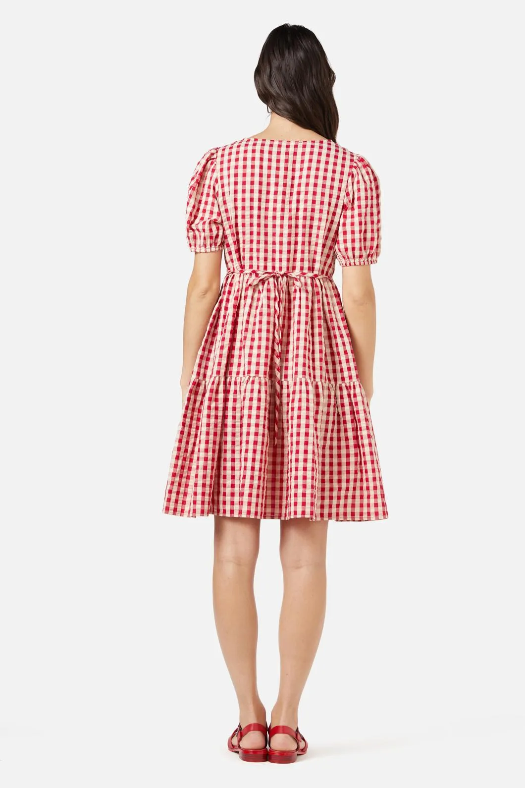 Greta Check Smock Dress