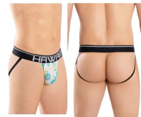 HAWAI 42052 Flowers Athletic Jockstrap Color Turquoise