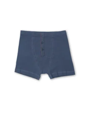 Hemen Biarritz Albar Steel Blue Organic Cotton Boxer Brief