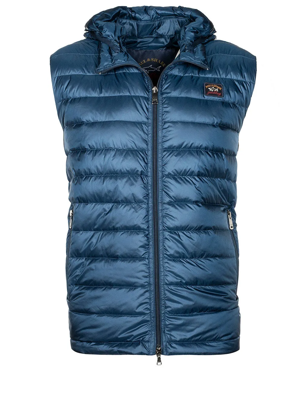 Hooded Gilet Blue