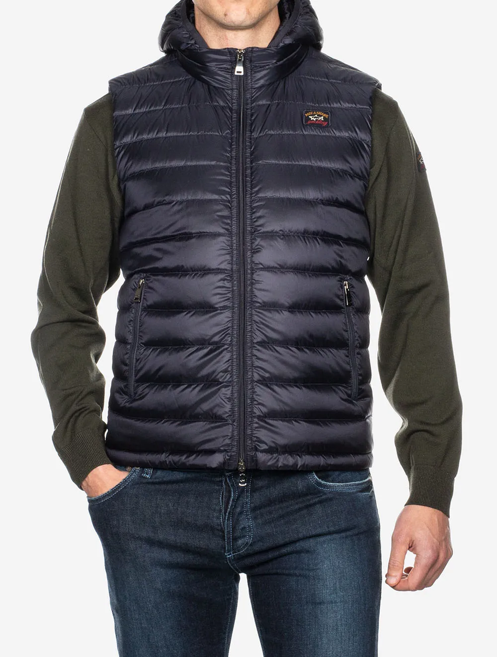 Hooded Gilet Navy