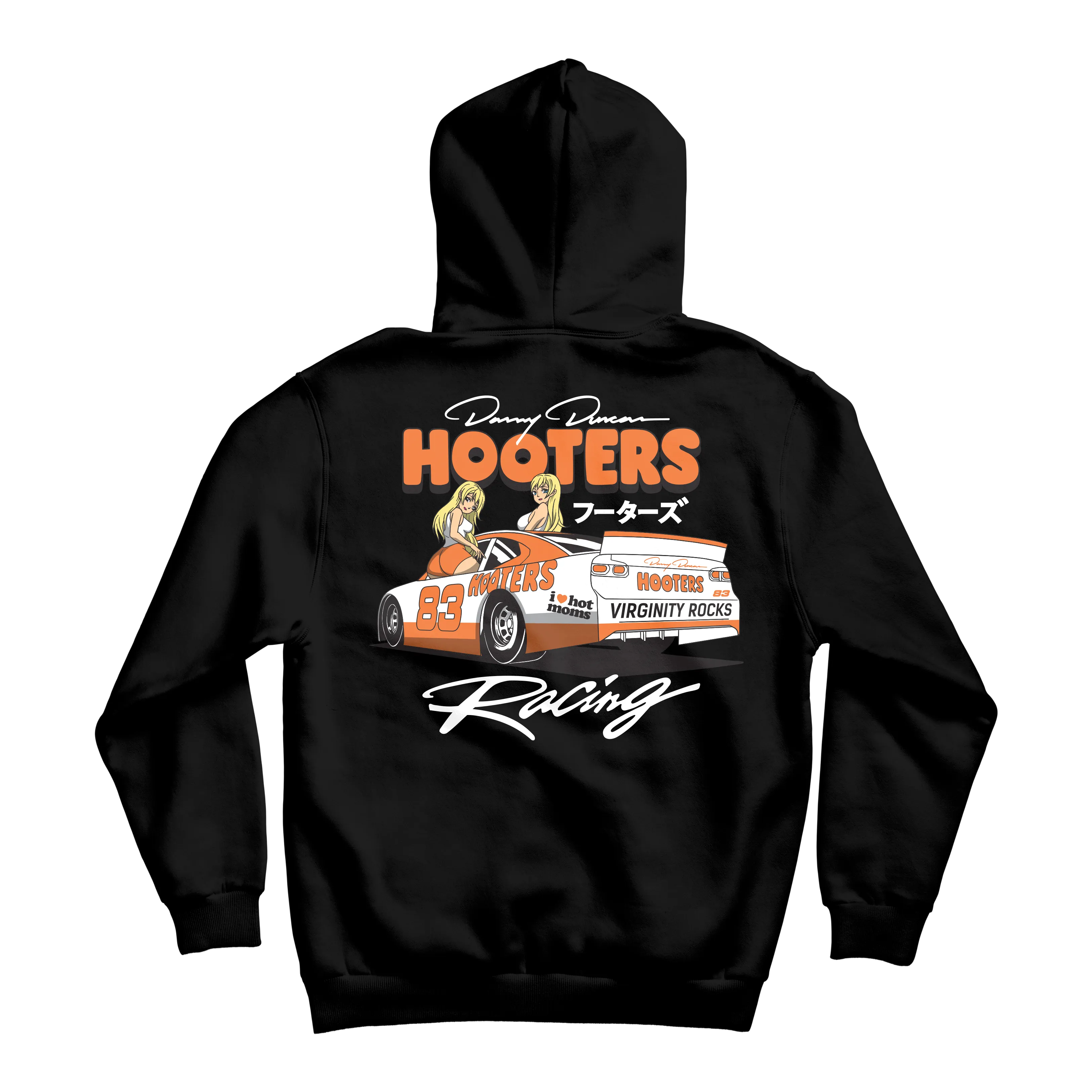 Hooters Racing Black Hoodie