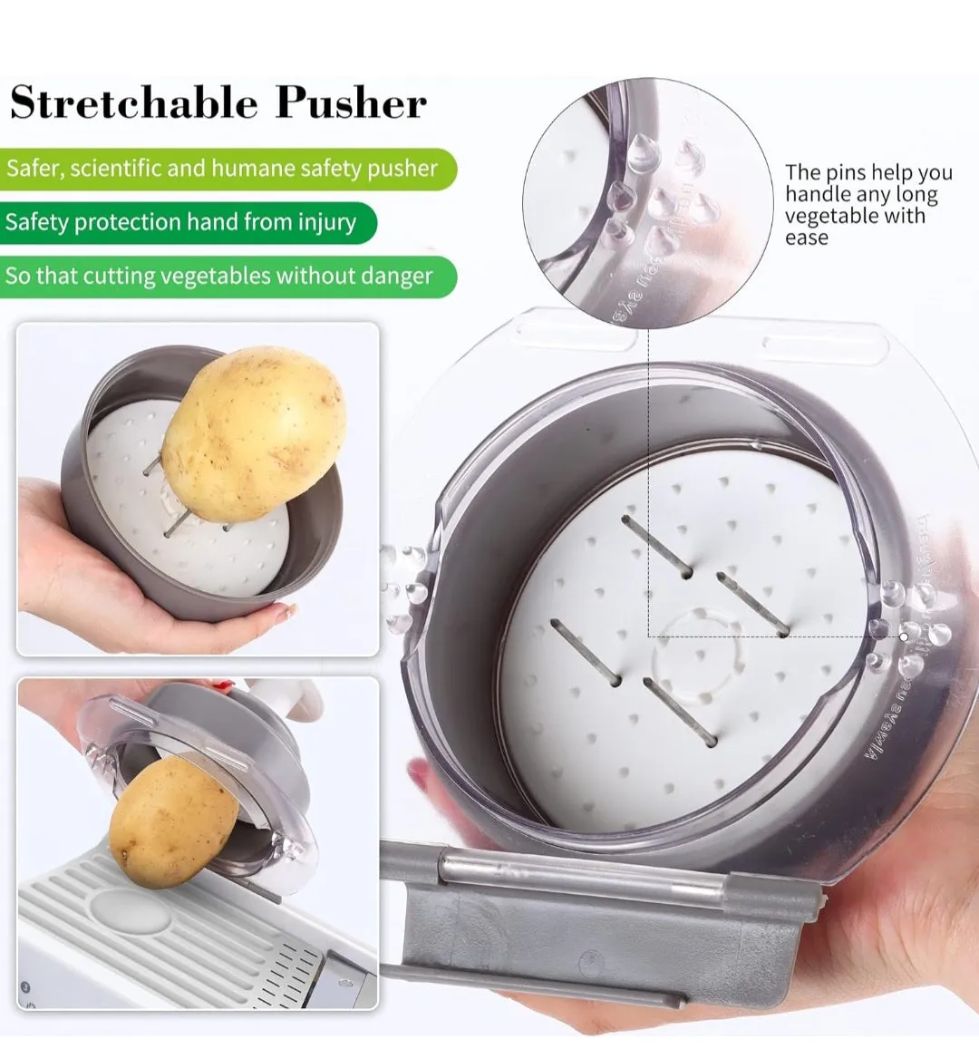 (Household) All-In-1 Mandoline Slicer Vegetable Chopper & Cutter/Vegetable Slicer with Waffle Maker