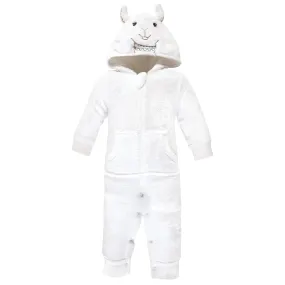 Hudson Baby Plush Jumpsuits, Neutral Llama