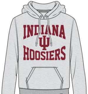 Indiana Hoosiers Adult Relay Gray '47 Brand Pullover Hoodie Sweatshirt