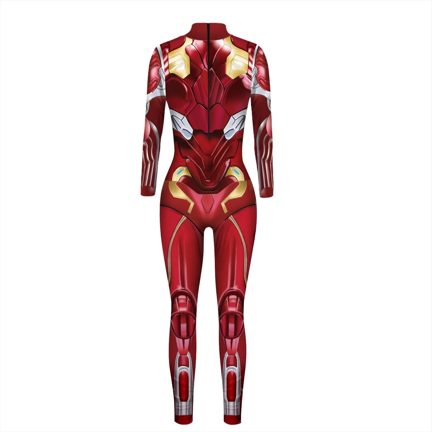 Iron Man Outfits Halloween Cosplay Costume Bodycon Women Jumpsuit