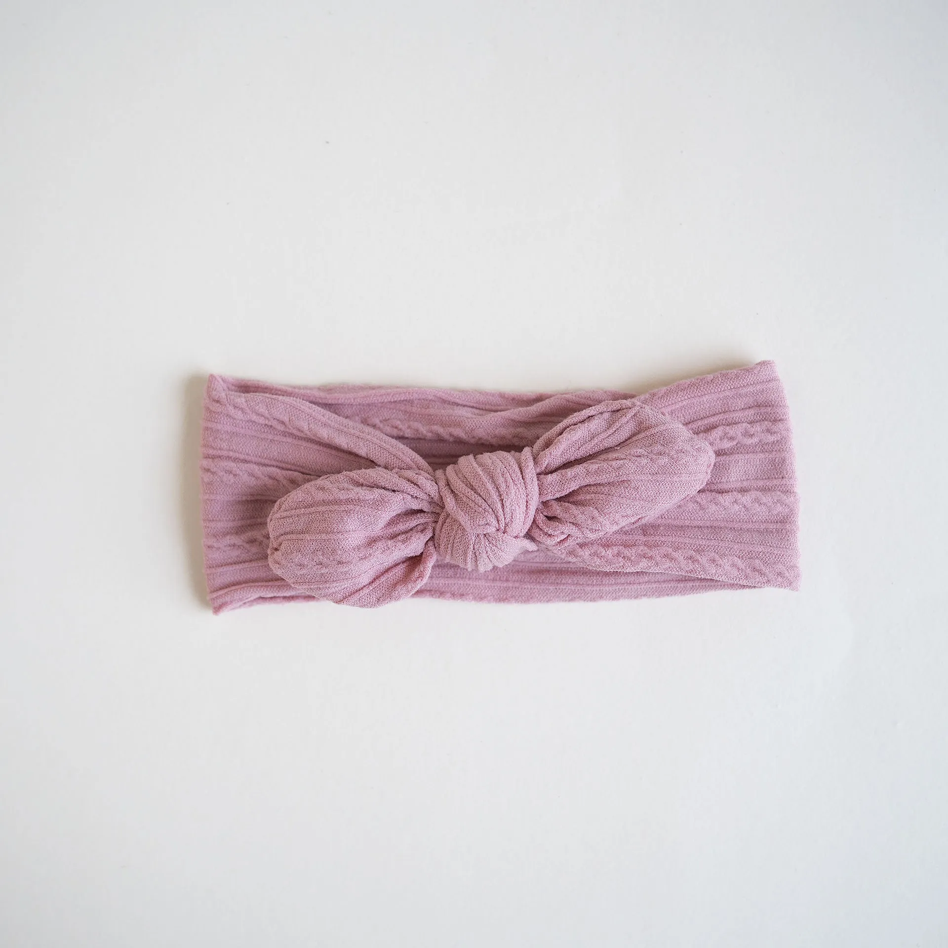 JBØRN Baby Girl Bow Cable Knit Headbands