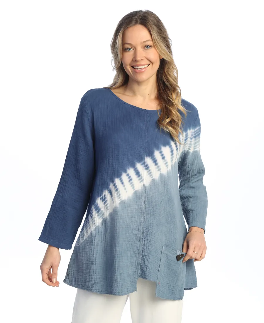 Jess & Jane "Ascent" Mineral Washed Gauze Tunic - M108-2016