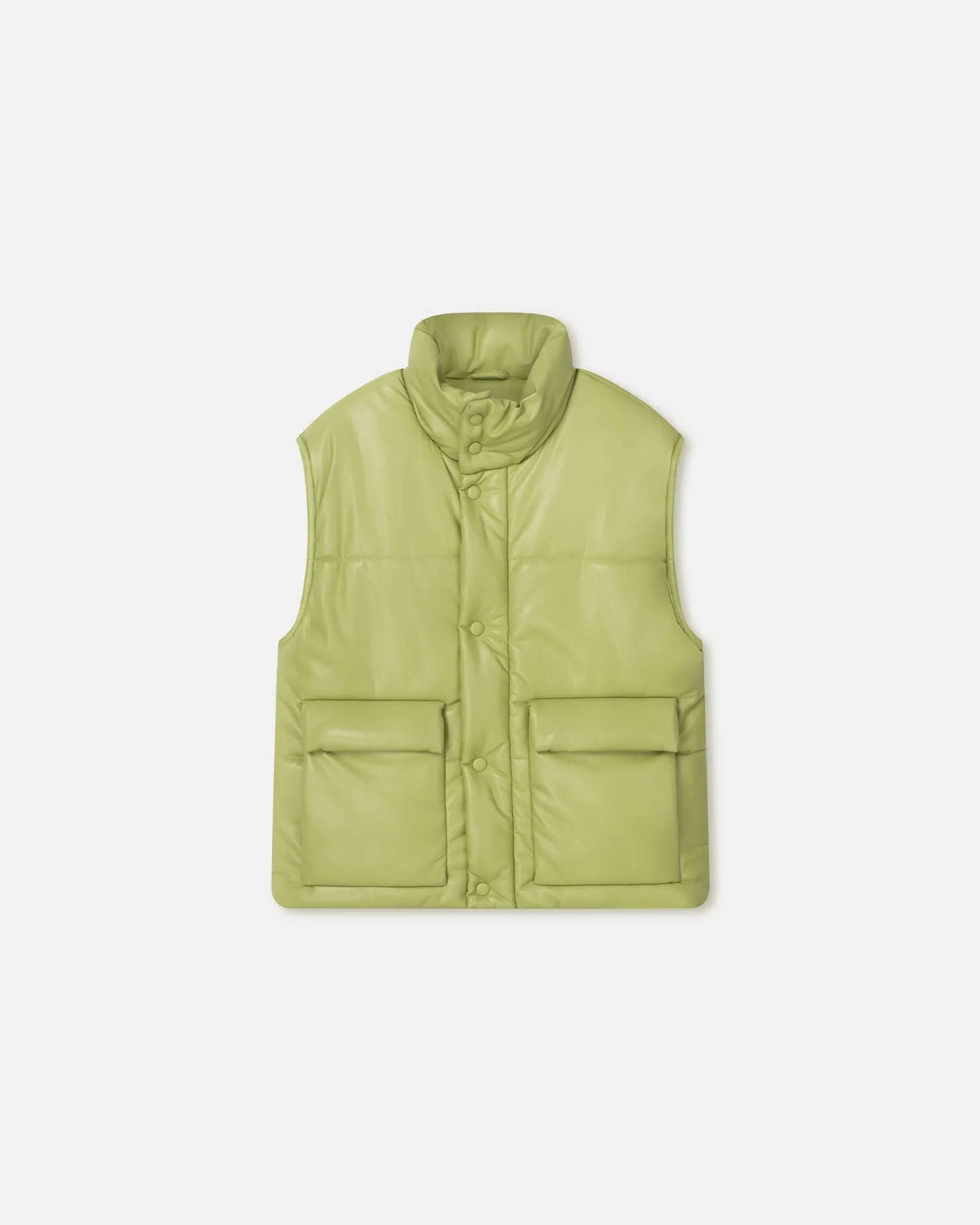 Jovan - Sale Okobor™ Alt-Leather Gilet - Green Okobor