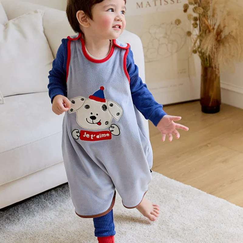 Kids Long Sleeping Vest - Puppy