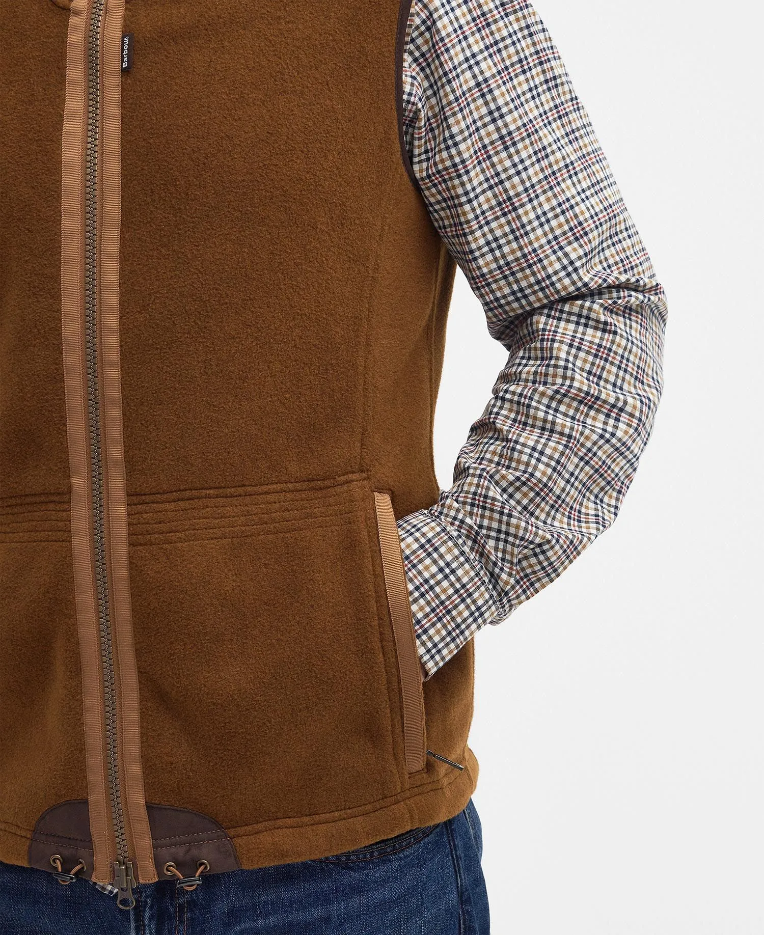 Langdale Fleece Gilet - Rust Brown