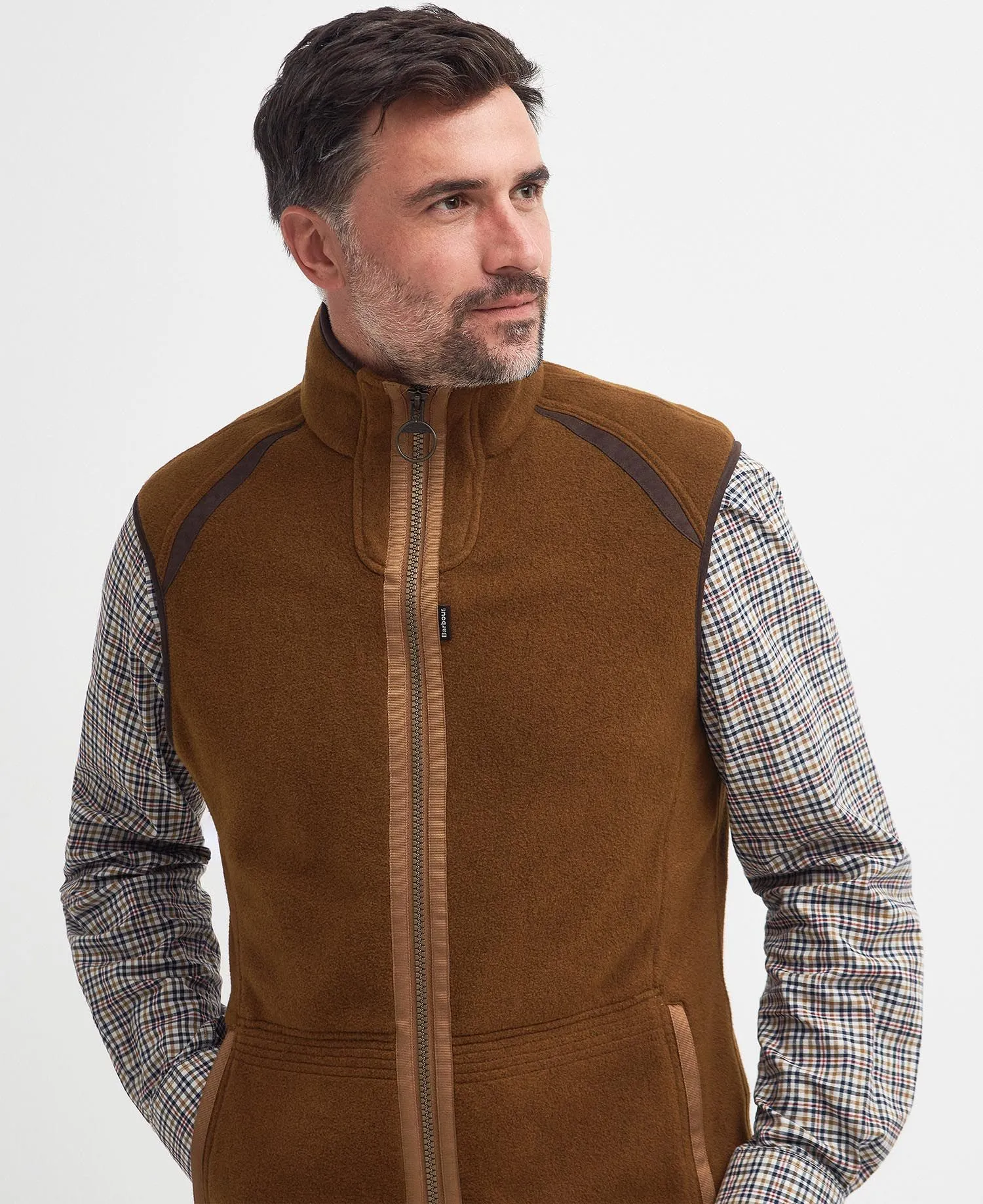 Langdale Fleece Gilet - Rust Brown