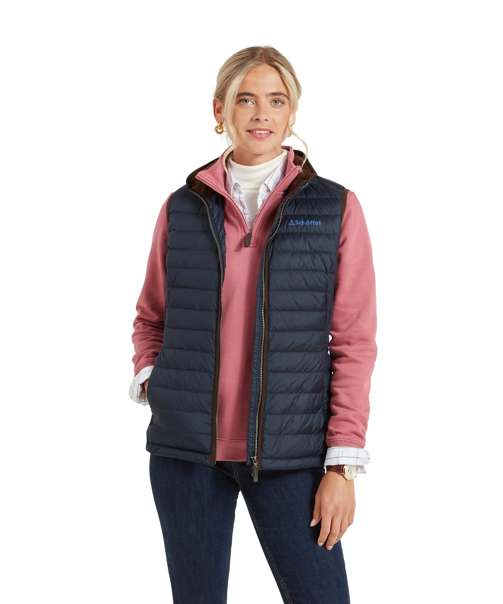 Launde Down Gilet - Petrol Blue