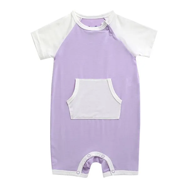 Lavender Bamboo Baby Romper