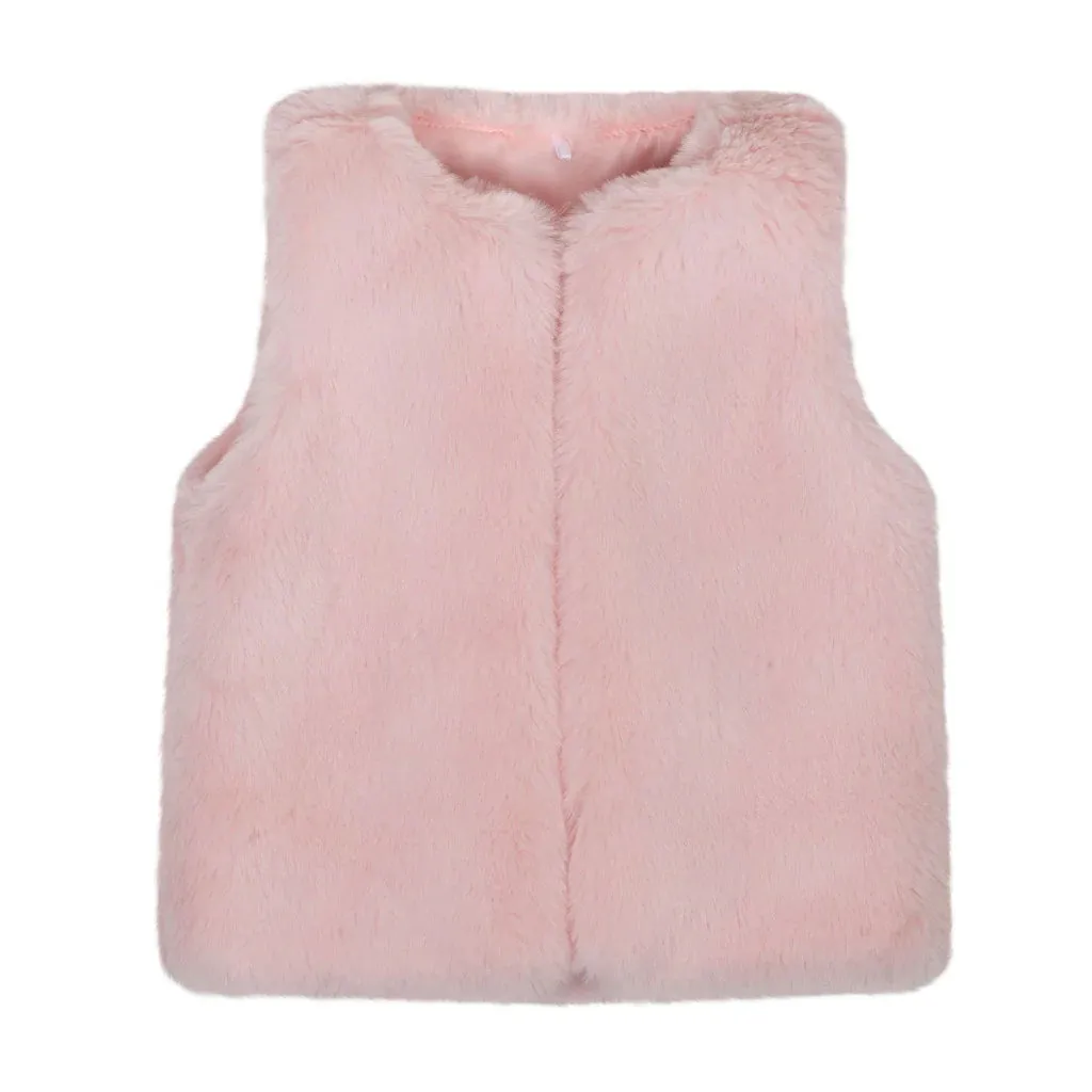 Little A - Faux fur gilet