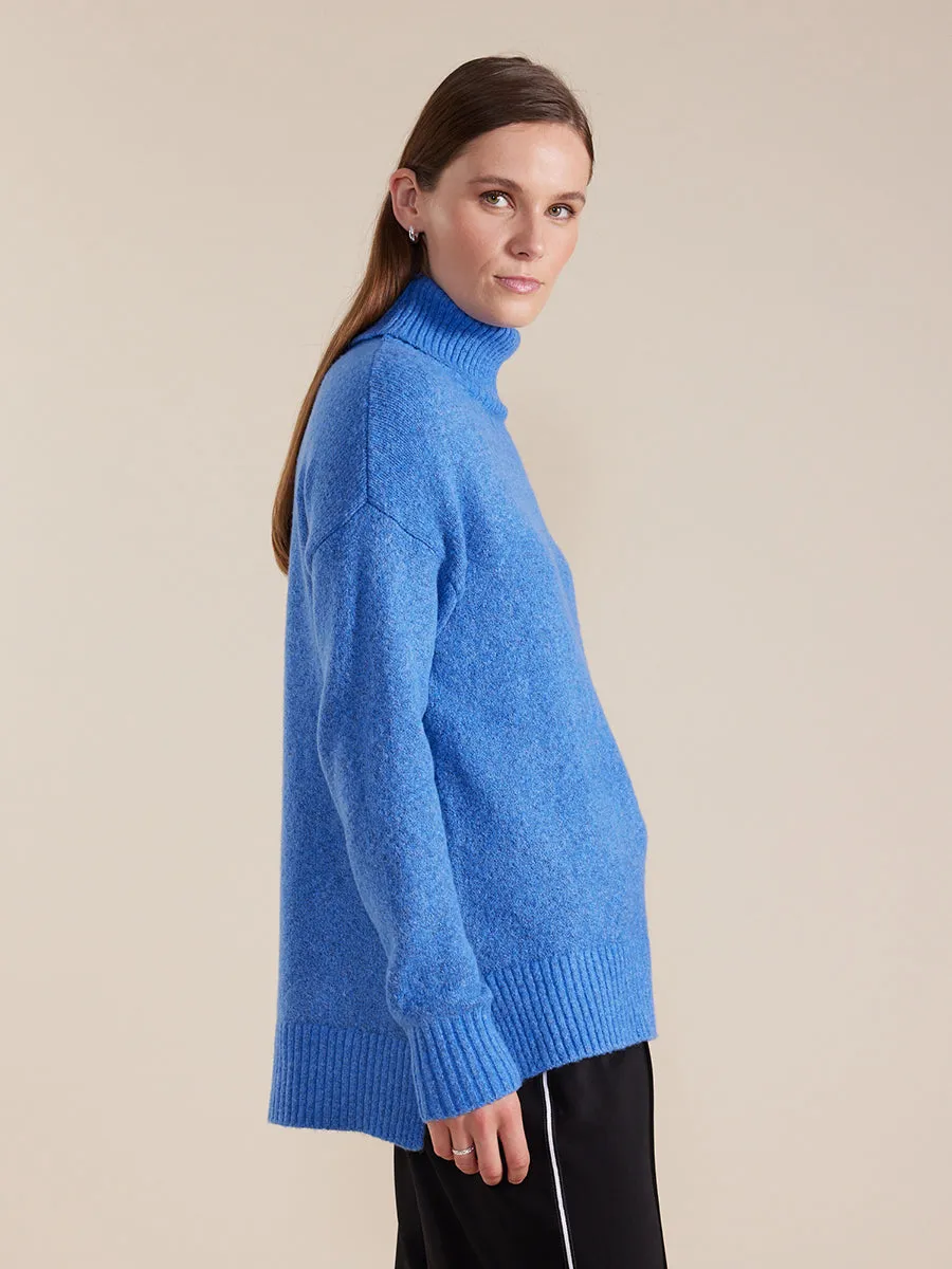 Longline Roll Neck Sweater