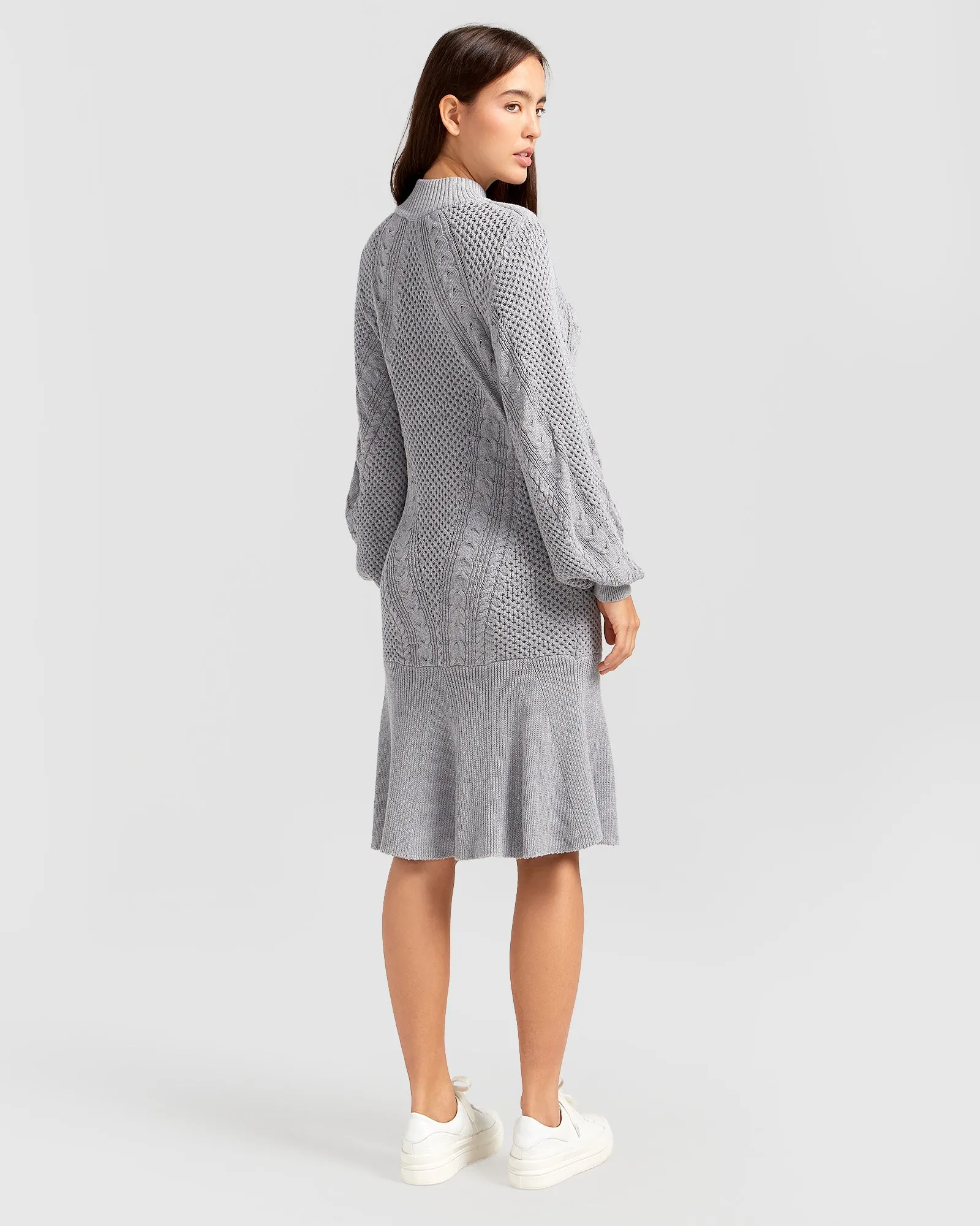 Love Letter Knit Dress - Grey