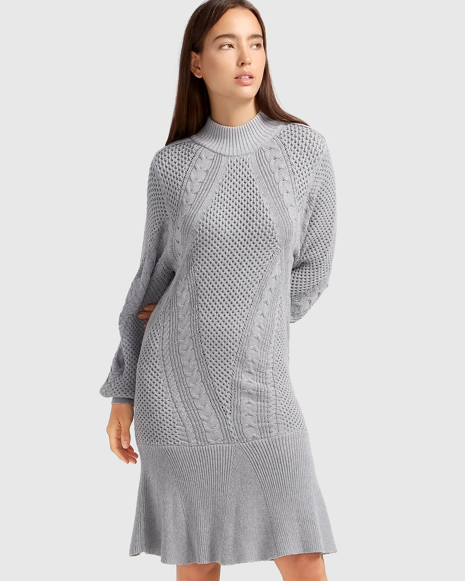 Love Letter Knit Dress - Grey