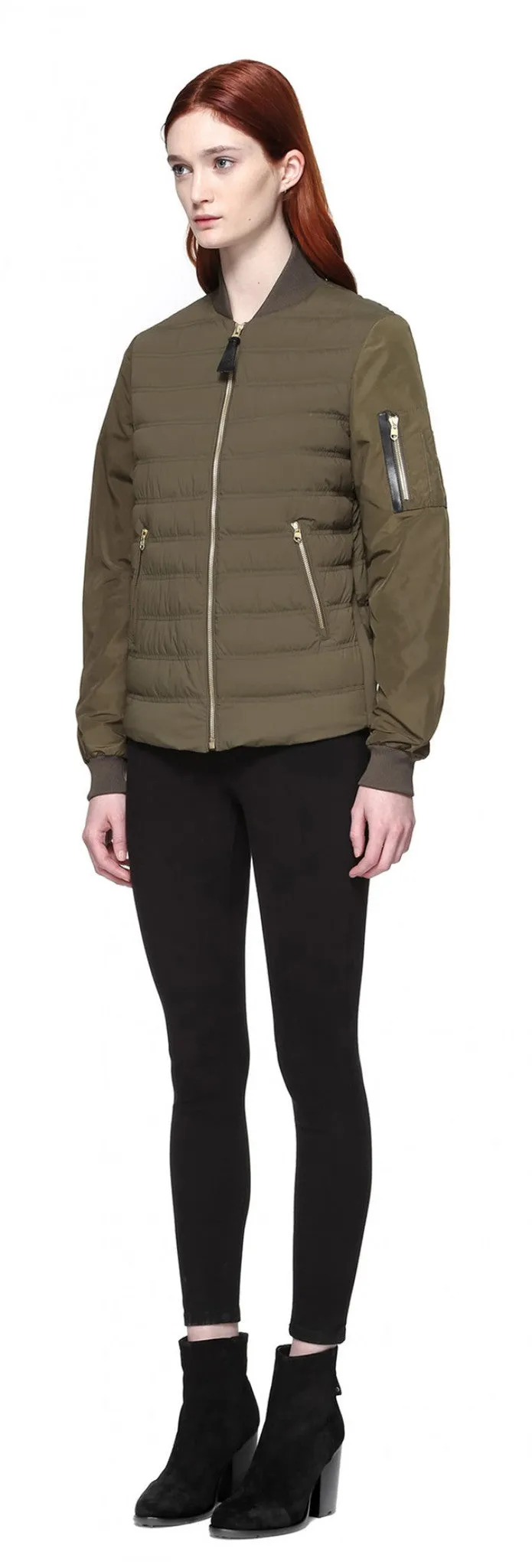 Mackage - Margo Light Down Jacket in Army Green