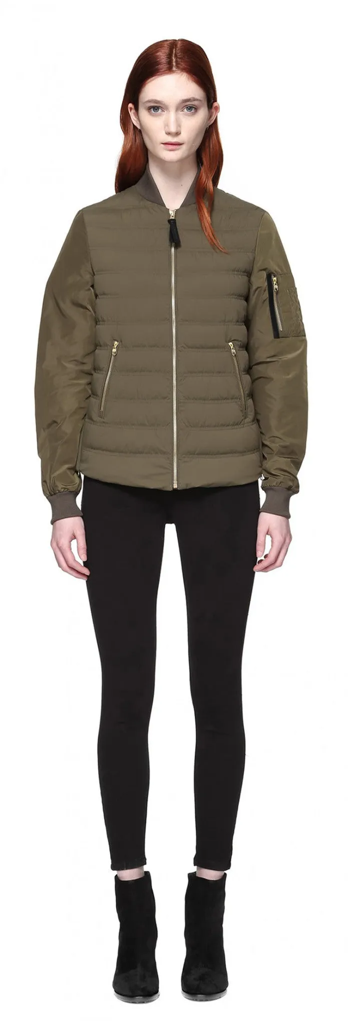 Mackage - Margo Light Down Jacket in Army Green