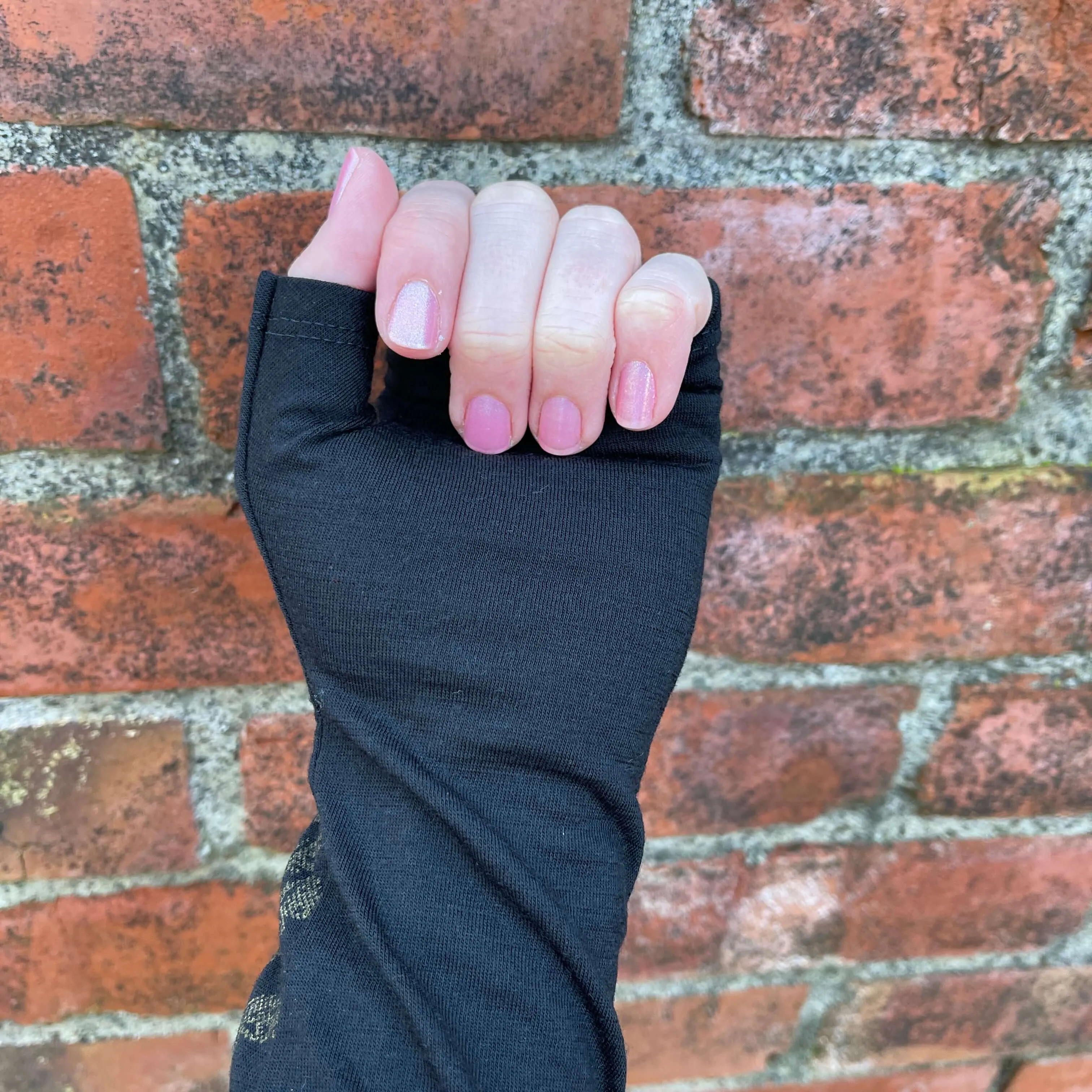 Merino Wool Gloves - Pure Black