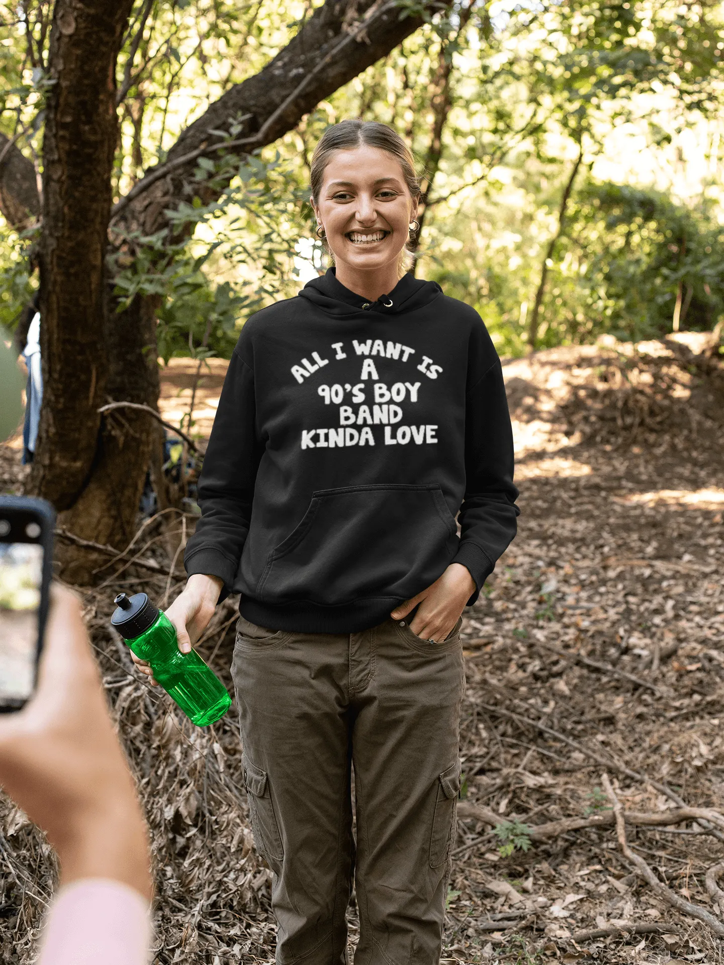 Midweight Hoodie Top Koala All I Want is a 90's Boy Band Kinda Love Pullover