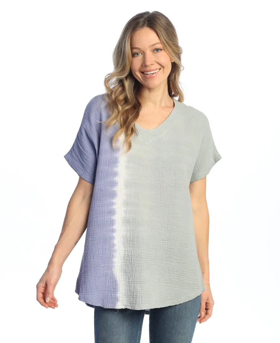 Mineral Washed Double Gauze Top, Block