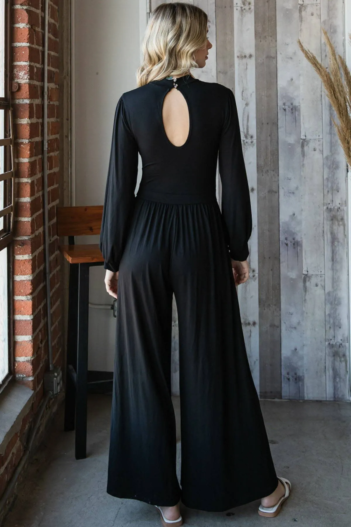 Mock Neck Jumpsuit