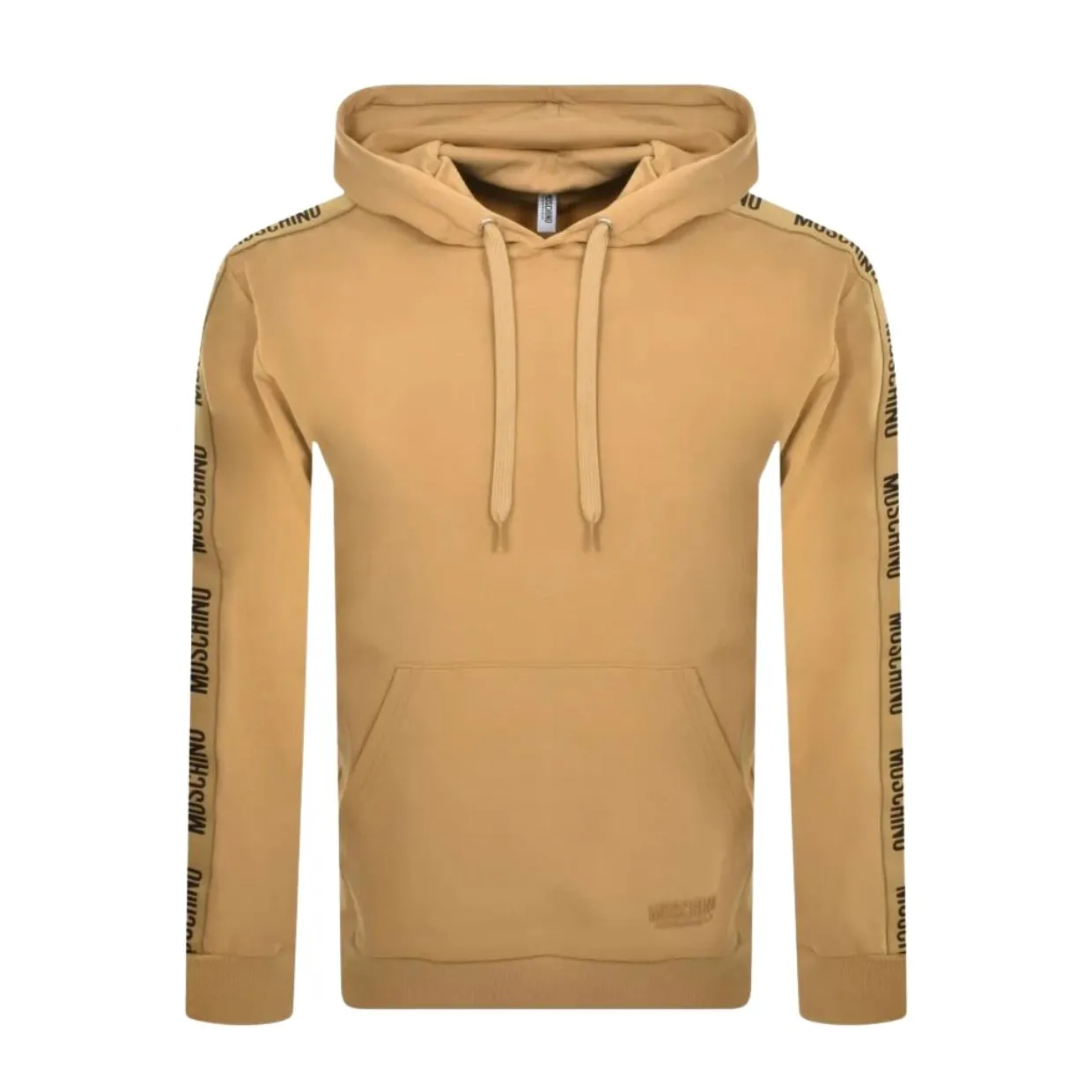 Moschino Underwear Logo Tape Beige Hoodie