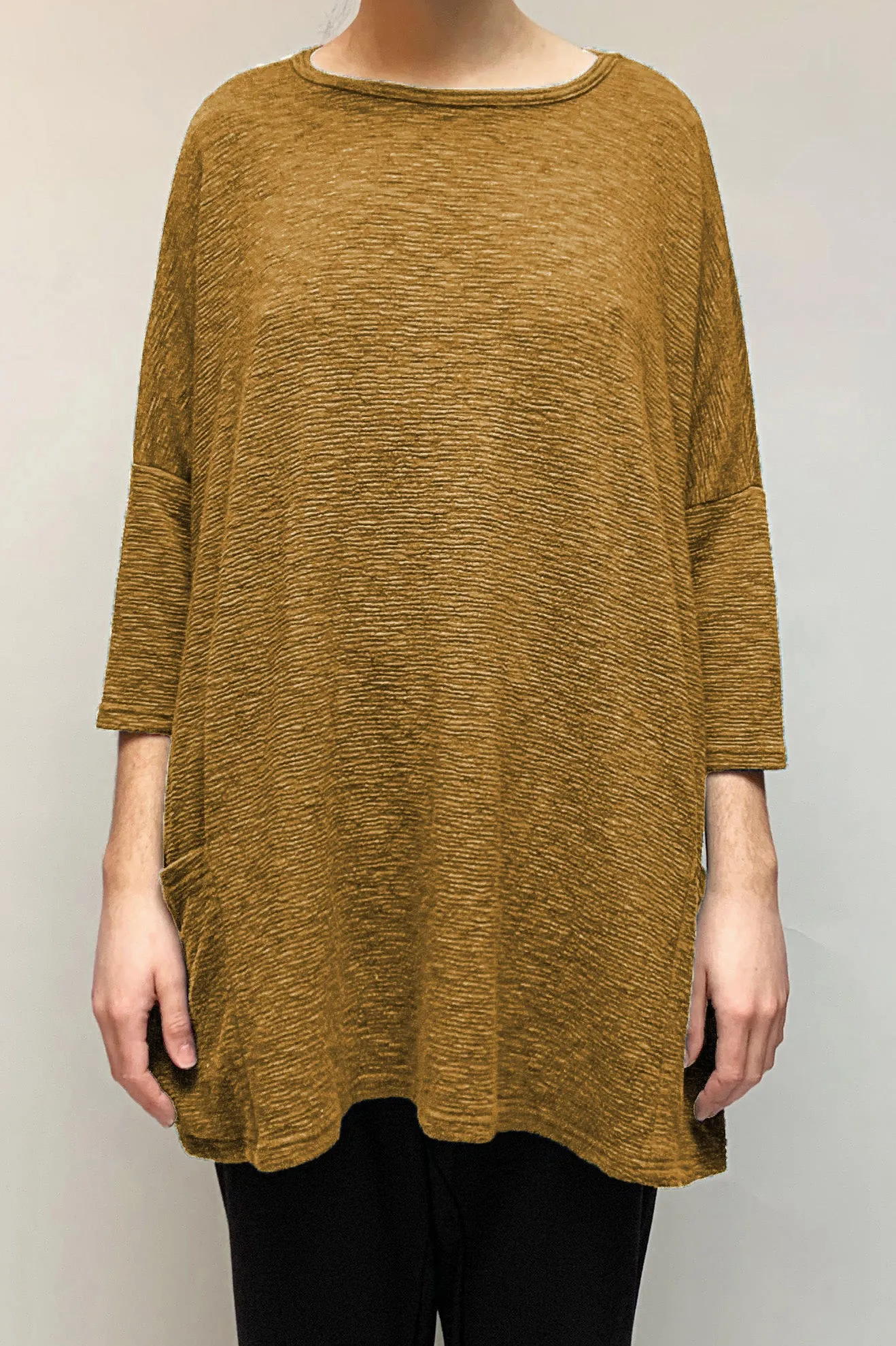 Motion Crimped Two Pocket Tunic